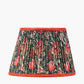 Floressa 25cm Red Floral Patterned Mushroom Pleat Tapered Lampshade