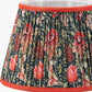 Floressa 25cm Red Floral Patterned Mushroom Pleat Tapered Lampshade