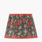 Floressa 30cm Red Floral Patterned Mushroom Pleat Tapered Lampshade