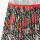 Floressa 30cm Red Floral Patterned Mushroom Pleat Tapered Lampshade