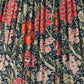 Floressa 30cm Red Floral Patterned Mushroom Pleat Tapered Lampshade