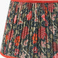 Floressa 35cm Red Floral Patterned Mushroom Pleat Tapered Lampshade