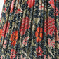Floressa 35cm Red Floral Patterned Mushroom Pleat Tapered Lamp Shade
