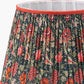 Floressa 40cm Red Floral Patterned Mushroom Pleat Tapered Lampshade