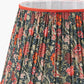Floressa 45cm Red Floral Patterned Mushroom Pleat Tapered Lamp Shade