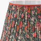 Floressa 45cm Red Floral Patterned Mushroom Pleat Tapered Lampshade