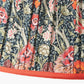 Floressa 45cm Red Floral Patterned Mushroom Pleat Tapered Lampshade
