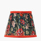 Floressa 16cm Red Floral Patterned Mushroom Pleat Tapered Lampshade