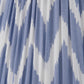 Kamilah 30cm Blue Chevron Patterned Mushroom Pleat Tapered Lampshade