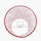 Kamilah 14cm Red Chevron Patterned Mushroom Pleat Tall Tapered Candle Clip Lampshade