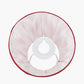 Kamilah 16cm Red Chevron Patterned Mushroom Pleat Tapered Lampshade
