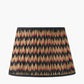 Athira 45cm Multi Chevron Design Mushroom Pleat Tapered Lamp Shade