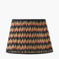 Athira 45cm Multi Chevron Design Mushroom Pleat Tapered Lamp Shade