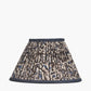 Ornella 25cm Blue Floral Design Mushroom Pleat Empire Lampshade