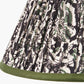 Ornella 25cm Green Floral Design Mushroom Pleat Empire Lampshade