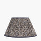 Ornella 45cm Blue Floral Design Mushroom Pleat Empire Lampshade