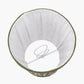 Ornella 14cm Green Floral Design Mushroom Pleat Tall Tapered Candle Clip Lampshade