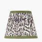 Ornella 16cm Green Floral Design Mushroom Pleat Tapered Lampshade