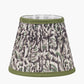 Ornella 16cm Green Floral Design Mushroom Pleat Tapered Lampshade