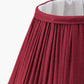Malia 25cm Mulberry Red Mushroom Pleat Scalloped Tapered Lampshade