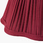 Malia 25cm Mulberry Red Mushroom Pleat Scalloped Tapered Lampshade