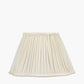 Malia 30cm Cream Mushroom Pleat Scalloped Tapered Lampshade