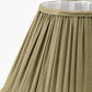 Malia 30cm Olive Green Mushroom Pleat Scalloped Tapered Lampshade