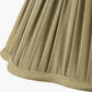 Malia 30cm Olive Green Mushroom Pleat Scalloped Tapered Lampshade