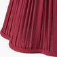 Malia 35cm Mulberry Red Mushroom Pleat Scalloped Tapered Lampshade