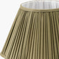 Malia 35cm Olive Green Mushroom Pleat Scalloped Tapered Lampshade