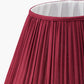 Malia 40cm Mulberry Red Mushroom Pleat Scalloped Tapered Lampshade