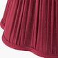 Malia 40cm Mulberry Red Mushroom Pleat Scalloped Tapered Lampshade