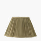 Malia 40cm Olive Green Mushroom Pleat Scalloped Tapered Lampshade