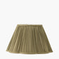 Malia 40cm Olive Green Mushroom Pleat Scalloped Tapered Lamp Shade