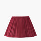 Malia 45cm Mulberry Red Mushroom Pleat Scalloped Tapered Lampshade
