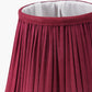 Malia 18cm Mulberry Red Mushroom Pleat Scalloped Tapered Lampshade