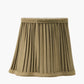 Malia 18cm Olive Green Mushroom Pleat Scalloped Tapered Lamp Shade