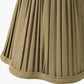 Malia 18cm Olive Green Mushroom Pleat Scalloped Tapered Lamp Shade