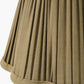 Malia 18cm Olive Green Mushroom Pleat Scalloped Tapered Lampshade