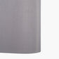 Mia 35cm Steel Grey Oval Silk Mix Lampshade