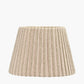 Isla 25cm Jute Striped Natural & Olive Tapered Lampshade