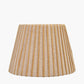 Isla 30cm Jute Striped Natural & Yellow Tapered Lampshade