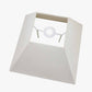 Pyramid 40cm Cream Cotton Tapered Square Lampshade