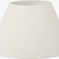 Seychelles 35cm Cream Slubby Cotton Empire Lampshade