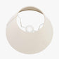 Seychelles 40cm Cream Slubby Cotton Empire Lampshade