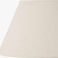 Seychelles 40cm Cream Slubby Cotton Empire Lampshade