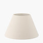 Seychelles 45cm Cream Slubby Cotton Empire Lampshade