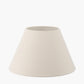 Seychelles 50cm Cream Slubby Cotton Empire Lampshade