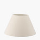 Seychelles 55cm Cream Slubby Cotton Empire Lampshade