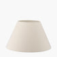 Seychelles 60cm Cream Slubby Cotton Empire Lampshade